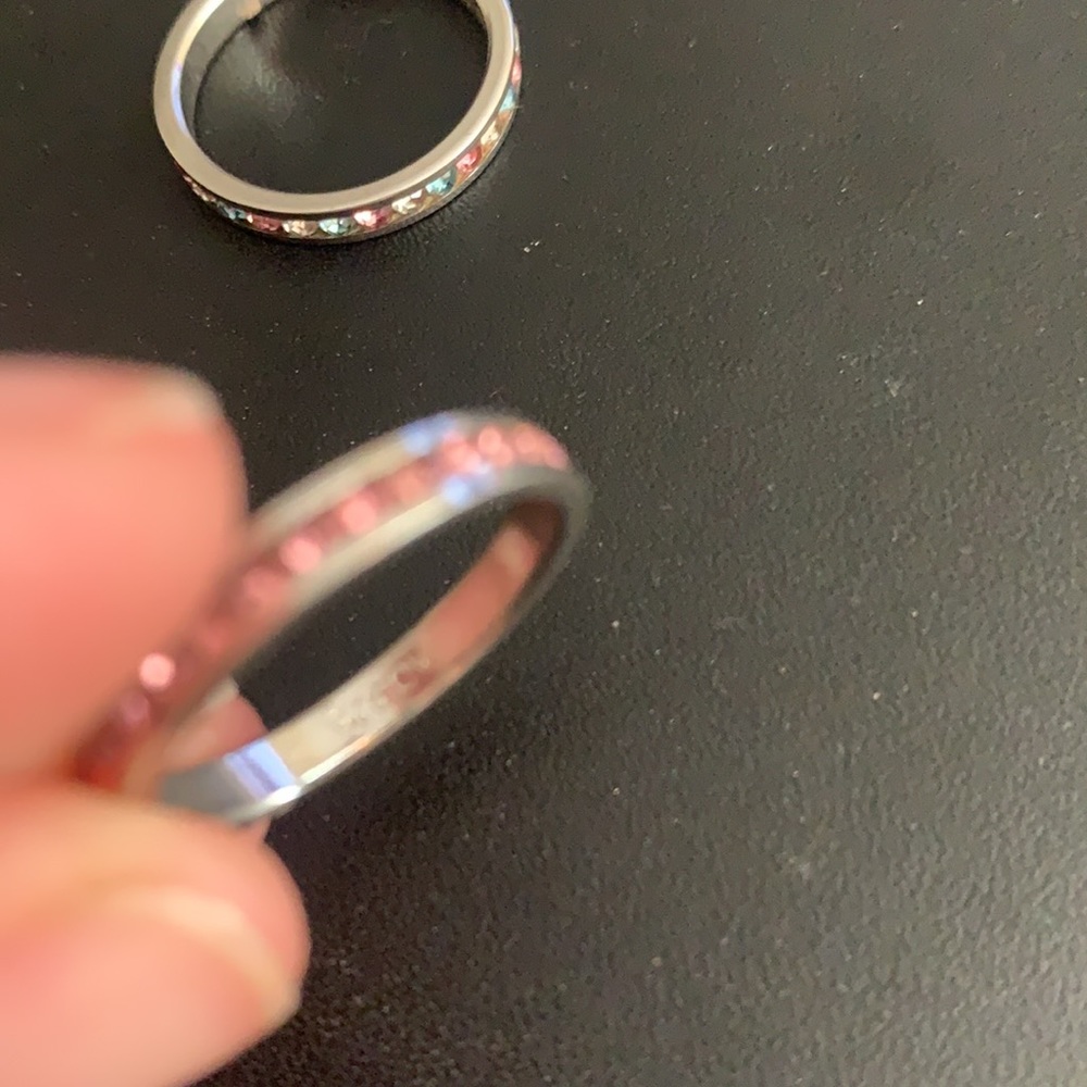 Sterling silver stackable rings - Picture 6 of 7